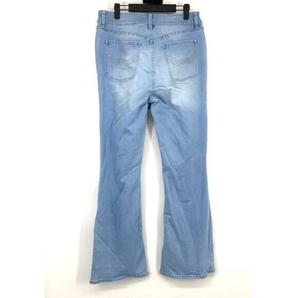 Idyllwind Jeans Holston Blue Denim High Rise Front Seam Boot Flare - Picture 6 of 9